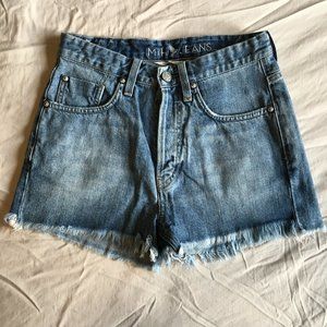 MiH Jeans Halsy Cut-Off Denim Shorts
